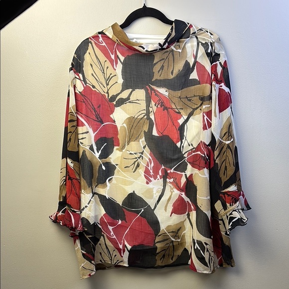 Alfred Dunner Floral Print Women's Top. Size 22W - Picture 2 of 5